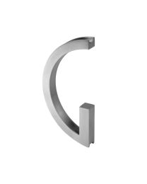 Didheya schuifdeurgreep inkap "G"-vorm 94mm glasdeur 8mm inox