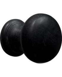 Wallebroek meubelknop bol Ø32mm op voetje zwart ebbenhout geolied