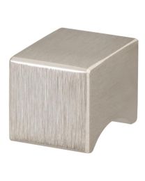 IBE meubelknop vierkant 19x19xH26mm aluminium inoxlook