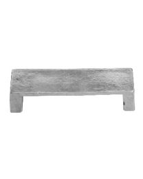 Fama schelpgreep/meubelschelp 96mm zilver wit brons