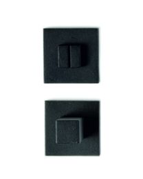 Quincalux wc-grendel 700 6-8mm 50x50mm mat zwart