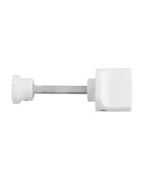 GPF toiletgrendel 5mm zonder roset/schild grote knop wit
