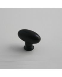 IBE meubelknop WARWICK ovaal 40mm zwart