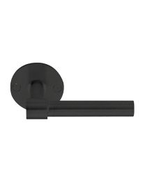 Formani deurkruk "L/L" Ø15mm 100mm rozet mat zwart ONE