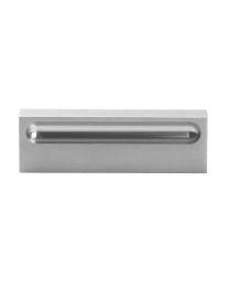 Peha meubelgreep met sleuf H25x84x8mm as=64mm inox mat