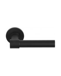 Formani deurkruk "L/L" Ø20mm 125mm rozet ONE mat zwart