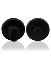 GPF toiletgrendel mat zwart Ø50x8mm stift 5mm grote knop