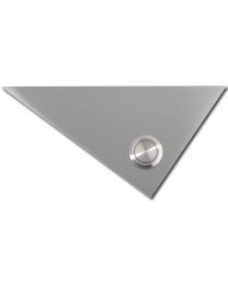 Serafini deurbel driehoek inox mat
