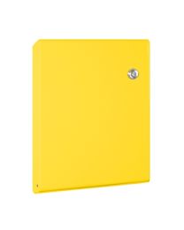 Serafini brievenbuskast SLIM geel 42x30x7,5cm