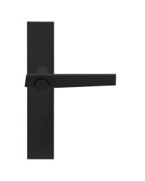 Formani deurkruk op lange plaat blind mat zwart TENSE