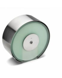 d line toiletrolhouder maxi Ø308x123mm front acryl rondom inox /stk