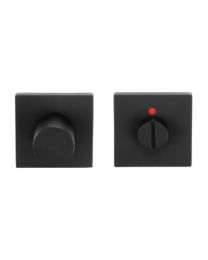 Formani toiletgrendel 50x50mm indicatie rood/wit TENSE mat zwart