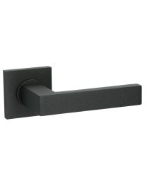 Quincalux deurkruk STOCKHOLM +rozet 45x45mm mat zwart