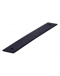 Siro achterplaat voor meubelgreep as=160mm 190x25x2mm mat zwart