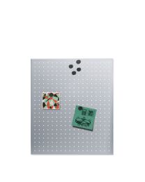 Blomus magneetbord geperforeerd 6 magneten 50x60cm MURO inox mat