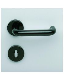 Normbau deurkruk kunststof BB wit,zwartbruin of grijs /paar