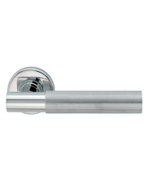 Fusital deurkruk K2 rozet+sleutelplaat inox poli