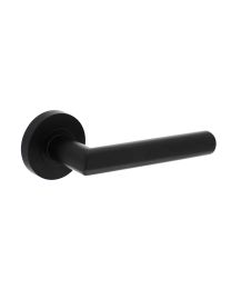 Intersteel deurkruk BASTIAN ronde rozet Ø52x10mm mat zwart