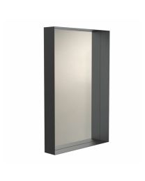 Frost spiegel met lijst 1000x500mm UNU mat zwart /stuk