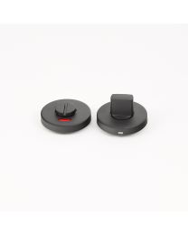Cridea wc-garnituur modern BASIC knop+rozet Ø50x6mm mat zwart /set